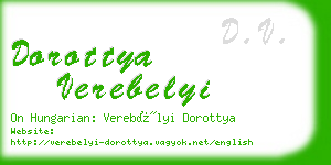 dorottya verebelyi business card